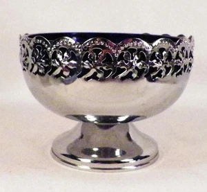 Keltischer Teller Sherbet Kobaltblau Glas Versilbert Filagree Made England Wie Ist - Bild 1 von 7