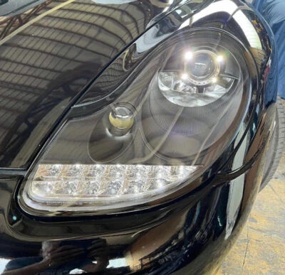 Scheinwerfer für Porsche 911 996 Bj. 97-05 schwarz Led-Blinker Led-Standlicht - Bild 1 von 4