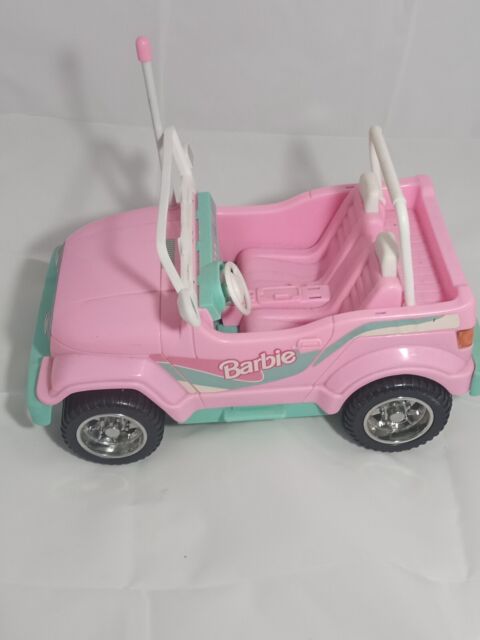 Carro Jeep Para A Barbie Com Controle Remoto Rosa