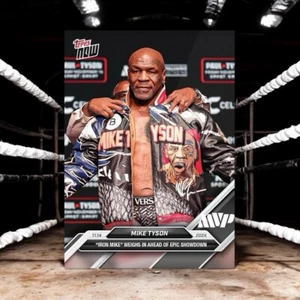Mike Tyson 2024 Boxing Topps NOW Card 1 Fight Night Netflix Jake Paul - Picture 1 of 3