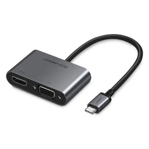 UGREEN USB-C To HDMI+VGA Converter With PD for Laptop iMac Macbook Thunderbolt - Picture 1 of 12