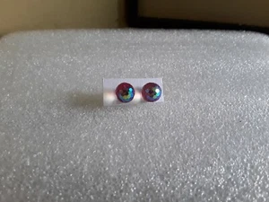Pendientes de tachuelas de bola redonda plata esterlina ¡NUEVOS SIN USAR!!! 6mm. 5-7 - Imagen 1 de 2