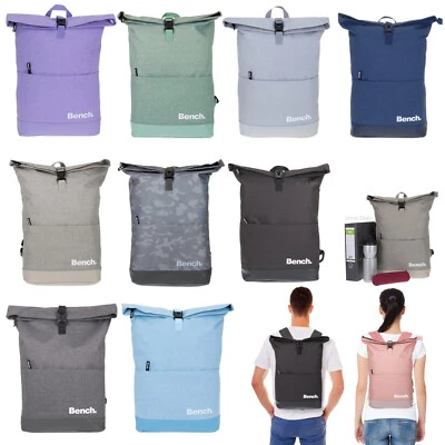 Rucksack Damen Herren Freizeitrucksack Bench Roll-Top A4 Laptoprucksack 64180 - Bild 1 von 4