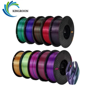 Kingroon Drukarka 3D Filament Silk PLA 1,75mm 1KG Rolka Drukarka 3D Pakiet Szpule - Zdjęcie 1 z 22