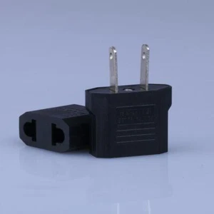 2 Pin European American USA EU To US Jack Converter Adapter Plug Charger - Picture 1 of 7