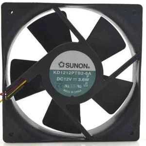 Wentylator chłodzący SUNON KD1212PTB2-6A 12V 3,6W 12CM 12025 120 x120x25mm 4,8"x4,8"x1" - Zdjęcie 1 z 5