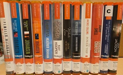 Romance Suspense Thriller Playaway Audiobooks - Lot of 12 - Image 1 of 4