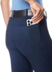 Kerrits Microcord Bootcut Breeches Womens Medium Tall Ink Blue - Picture 1 of 2