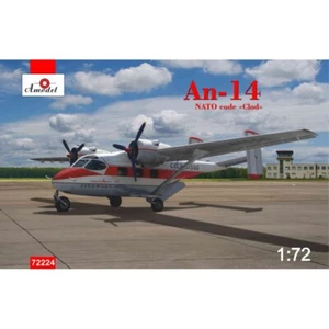 An-14 NATO code "Clod" kits models AMO72224 Plastic model airplane kit 1:72  - Picture 1 of 24