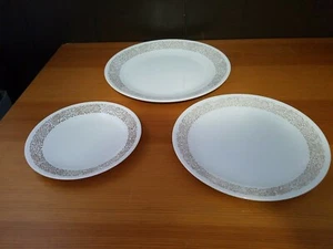 LOT OF 3 CORELLE WOODLAND BROWN PLATES Different Sizes - Picture 1 of 5