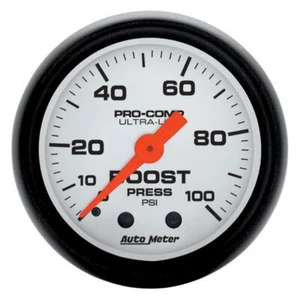AutoMeter 5706 GAUGE, BOOST, 2 1/16" , 100PSI, MECHANICAL, PHANTOM - Picture 1 of 4