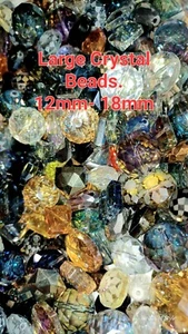 50 Pcs Large beads Crystal Bead Lot Faceted Transparent Glass Austrian Style - Picture 1 of 10