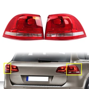 Rear Outer Tail Signal Light Brake Warning Light For VW Touareg 7P 2010-18 Pair - Picture 1 of 9