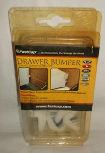 Paquete de 10 parachoques de cajón de plástico blanco FastCap nuevo en paquete para cajones desplegables/extraíbles - Imagen 1 de 4