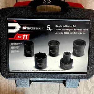 Powerbuilt 648636 Spindle Nut Socket Set - Picture 1 of 5