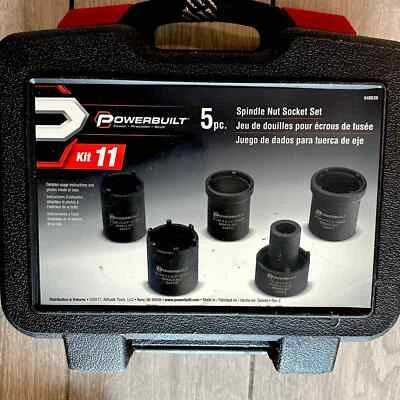 Powerbuilt 648636 Spindle Nut Socket Set - Image 1 of 4