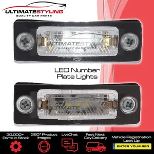 Skoda Superb 2002-2008 LED Licence Number Plate Lights Upgrade Bright White Pair - Picture 1 of 24
