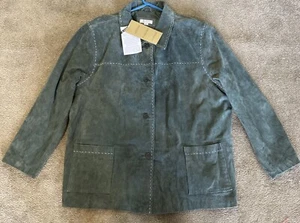 Denim And Co Leather Suede Jacket 2X NWT - Picture 1 of 9