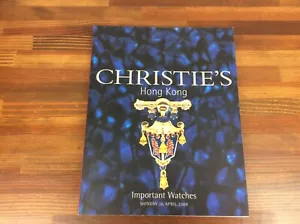 Christies Hongkong Important Watches April 2004 Auction Book 217 Page +Free Post - Picture 1 of 12