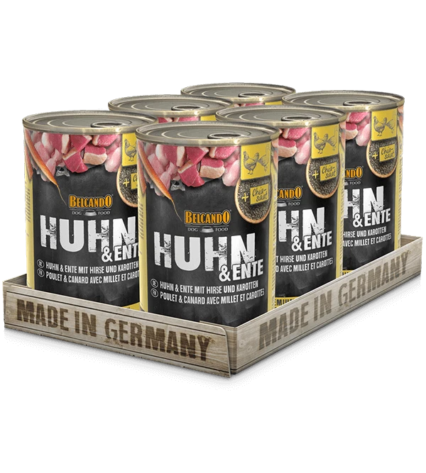 BELCANDO Huhn & Ente mit Hirse und Karotten 6x400g Nassfutter Hundefutter Hund - Bild 1 von 1