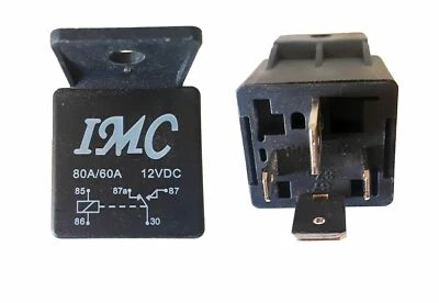 2 pack 12V Heavy Duty Relay 60/80 SPST 4 pin for Car Bike Boat Home Tool  - Image 1 of 3
