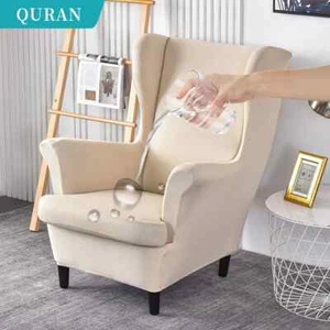 Wing Chair Cover Stretch Armchair Covers Europe Removable Relax Sofa Slipcovers - Picture 1 of 55