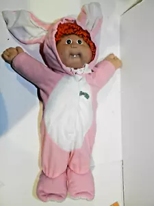 VINTAGE Cabbage Patch bambola bambini capelli rossi occhi verdi ragazza Xavier coniglio DEL 1986 - Foto 1 di 9