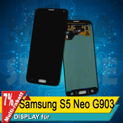 Display Für Samsung S5 Neo G903 Komplettes Bildschirm Lcd Touch OLED Schwarz - Bild 1 von 4