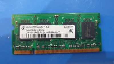 256MB INFINEON sodimm DDRII RAM MEMORY PC2 DDR2 4200s-444-12 1Rx16 444    LAPTOP - Image 1 of 2