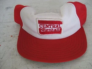 Sombrero de camionero vintage, ""Central Rent-All"" NUEVO - Imagen 1 de 2