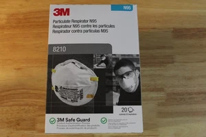 3M Particulate Respirator, N95, Pack of 20-NEW IN BOX - 8210 - Picture 1 of 2