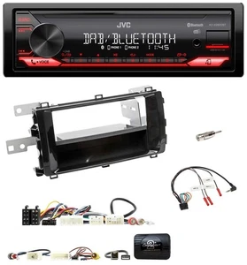 JVC Bluetooth USB DAB Lenkrad Autoradio für Toyota Auris 2013-2015 schwarz - Bild 1 von 9