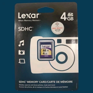 Lexar 4GB SDHC Memory Card NOS 2009 - Picture 1 of 5