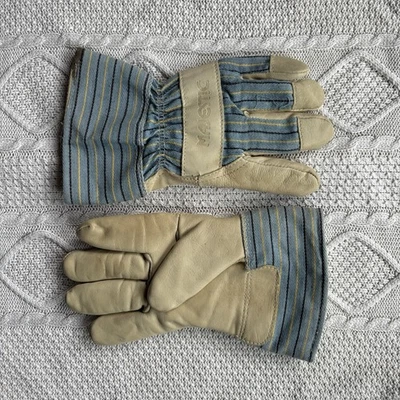 Hombres’s 90’s De Colección Majestuosos Guantes de Cuero TALLA XL Tostado Ropa de Trabajo Foto 1 de 4