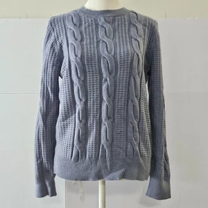 Philosophy Republic Clothing Size L Greyish Blue Cable Knit Women's Sweater Long - Picture 1 of 20
