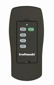 Craftmade UCI-REMOTE Black Uci Ceiling Fan Remote Control - Picture 1 of 2