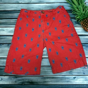 The Children's Place Boys Shorts Sz 6 Red Blue Pineapples Faded Preppy - Picture 1 of 8