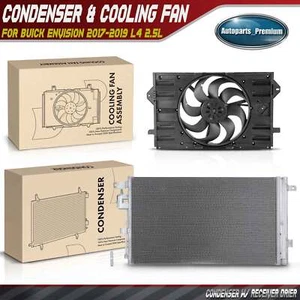 AC Condenser & Cooling Fan Assembly Kit for Buick Envision 2017 2018 2019 2.5L - Picture 1 of 9