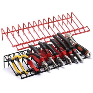 Plier Organizer Rack 2 Pack Pliers Cutters Organizer Stores Spring Loaded Black - Picture 1 of 7