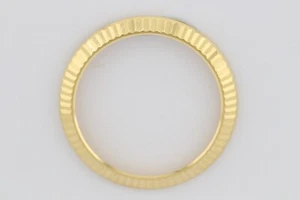 Bisel acanalado original de oro amarillo 18K para Rolex Datejust 2 116333 - Imagen 1 de 4