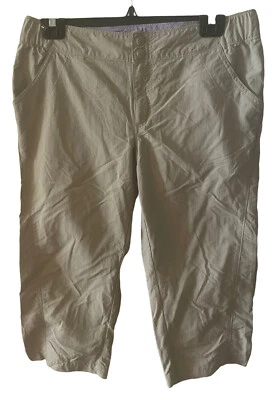 Columbia PFG Womens Palm Peak Capri Tan Beige SZ Small Outdoor Fishing Nylon - Image 1 of 4