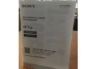 Sony A7sii Camera Manual Book (Spanish) Brand New Page Count 111 - Picture 1 of 1