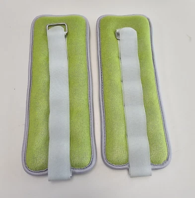 Juego de pesas ajustables para tobillo y muñeca - Par de 2,2 lb verde ajuste cómodo para caminar Foto 1 de 3