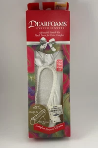 Zapatillas Bailarina DEARFOAMS De Colección Años 90 Blanco Satinado Lazo Talla S 5-6 EE. UU. - Imagen 1 de 7