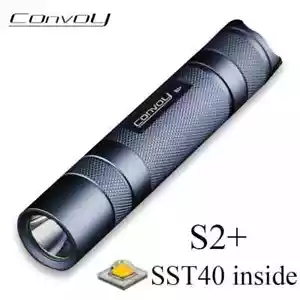S2 Plus SST40 LED Flashlight 1800LM High Power 18650 Torch Camping Fishing Light - Imagen 1 de 6