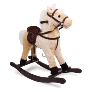 Small Foot Zottel 4101 Schaukelpferd mit kuschelweichem Plüsch & Sound - Bild 1 von 4