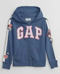 NEW Girls Kids GAP Disney Minnie Mickey Mouse Hoodie size M(8Y) - Picture 1 of 9