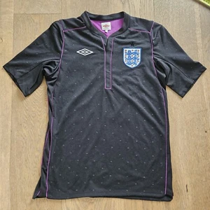 England Umbro Away Football Jersey 2011 Mens Small Black Purple Soccer Shirt - Picture 1 of 6