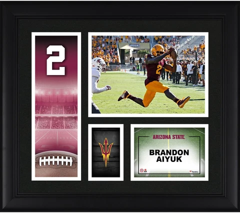 Brandon Aiyuk Arizona State Sun Devils Framed 15x17 Player Core Collage Cover