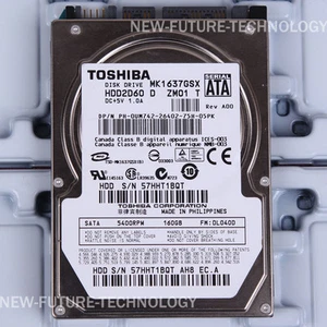 TOSHIBA (MK1637GSX) 160GB HDD 2,5" 8MB 5400 RPM SATA Laptop Festplatte - Bild 1 von 2